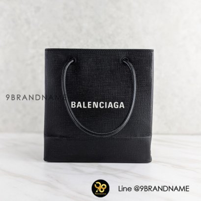 Balenciaga Shopping Tote Xxs Aj Aquared Calf Black