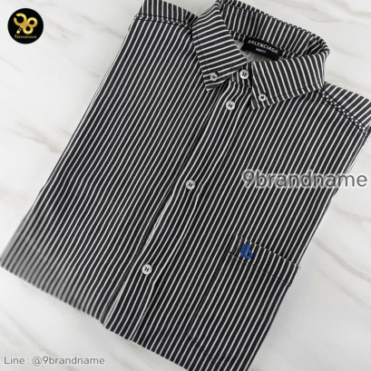 Balenciaga Short Sleeve Striped Shirt