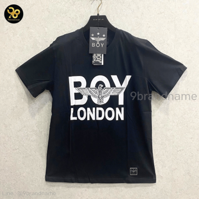 New  Boy	T-Shirt โลโก้ขาว London ใหญ่