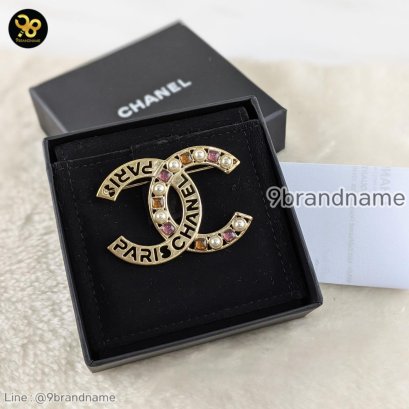 Chanel AB5369 Brooch CC Light Gold