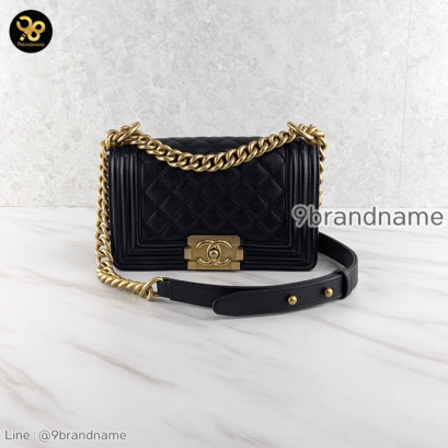 Chanel Boy 8 Black Cavier GHW