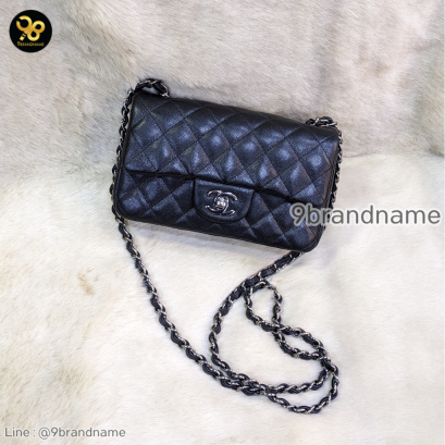 Chanel Classic 8 Cavier Black Glitter