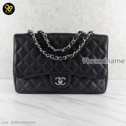 Chanel Classic Jumbo12 Caviar ดำ GHW แบรนด์เนมมือสอง