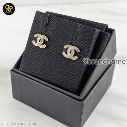 Chanel Earring CC Crystals แบรนด์เนมมือสอง