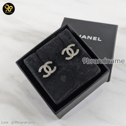 Chanel  Earrings CC Crystal