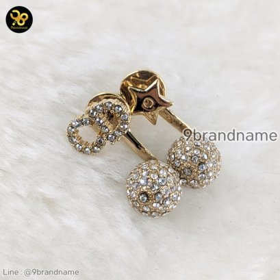 Christian Dior	Crystal Le Petite Tribale Earrings Gold