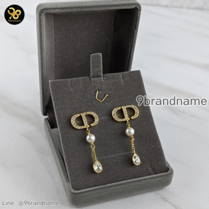 Christian Dior Earrings Petit CD แบรนด์เนมมือสอง