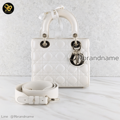 Christian Dior	Lady Dior Small White Lambskin