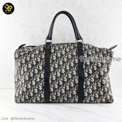 Christian Dior Vintage Boston Bag Deep Blue แบรนด์เนมมือสอง