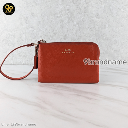 Coach CORNER ZIP WRISTLET IN CROSSGRAIN LEATHER (COACH F53429)