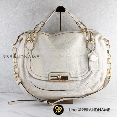 Coach Kristin Beige Leather Slouchy Shoulder Bag  (Coach K1120)