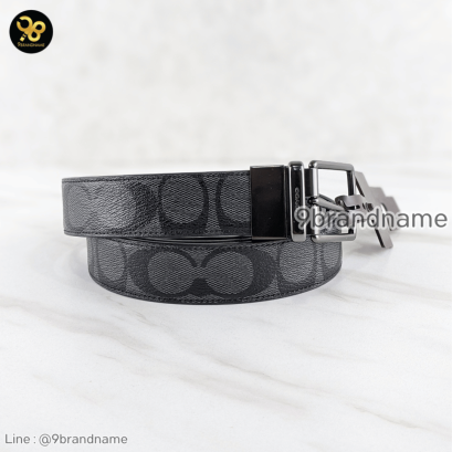 Coach Men's Modern Harness Buckle Cut To Size Reversible F64825