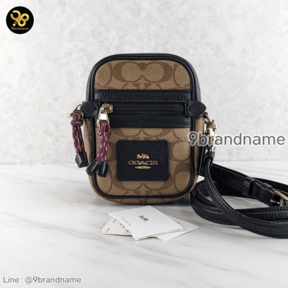 Coach Vale phoebe crossbody in signature canvas แบรนด์เนมมือสอง