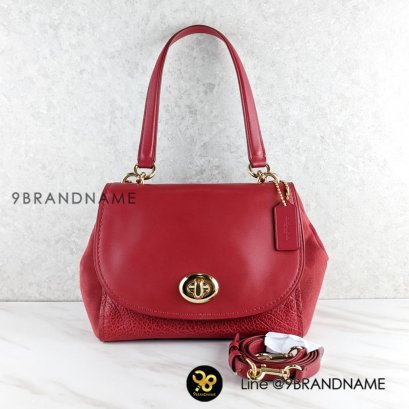 Coach  Bolso bandolera Faye Carryall de cuero F22348 หนังแท้