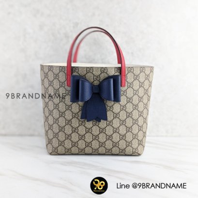 Gucci 457232 Tote Kids Bag GG Suprem Children's Ribbon Design Ladies