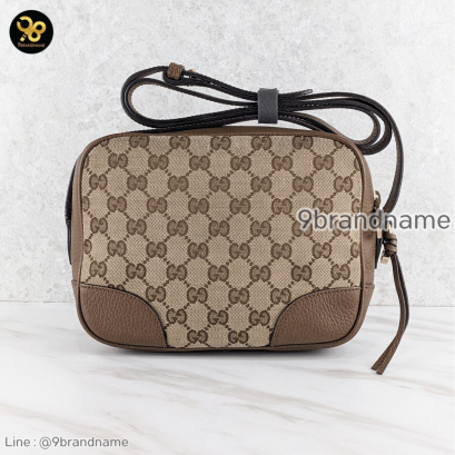 Gucci Bree GG Canvas Camera Crossbody Bag Beige 449413