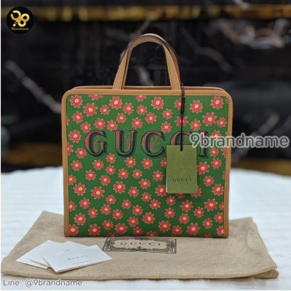 Gucci Children's 2way Shoulder bag Handbag Cat Print Louis Wain Floral แบรนด์เนมมือสอง