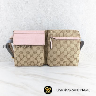 Gucci GG Canvas Belt Bag 28566 Beige ผ้า/Canvas