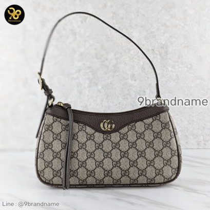 Gucci Ophidia embellished textured leather-trimmed printed coated-canvas shoulder bag
