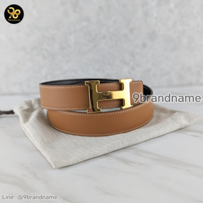 Hermes  H belt buckle & Reversible leather strap
