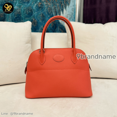 Hermes Bolide Rose Jaipur Epsom