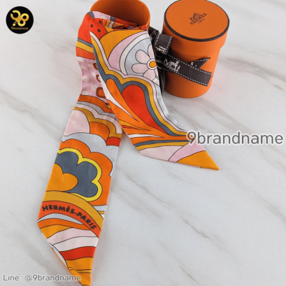 Hermes Twilly ผ้าพันหูกระเป๋า Silk