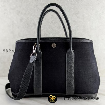 HERMES Garden Party Vintage ดำ