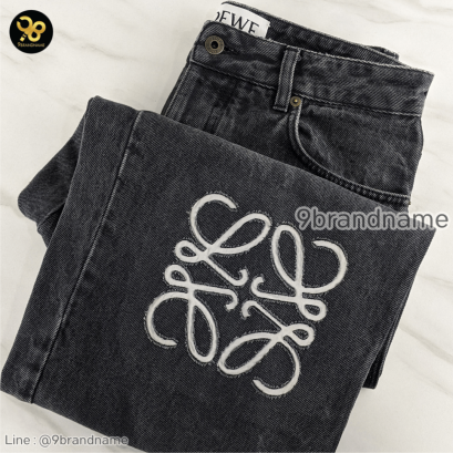 Loewe Anagram baggy jeans in denim black