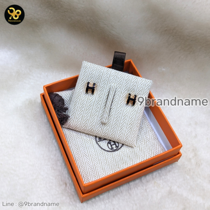 Used Once Hermes Earrings h pop GHW
