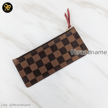 Louis Vuitton Damier Ebene red lining josephine