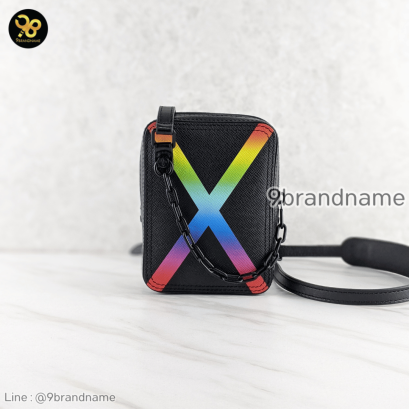 Louis Vuitton Danube Messenger M30332 Noir Taiga Rainbow - Shoulder Bag Taiga