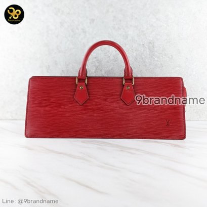 Louis Vuitton Epi Sac Triangle Hand Bag Red