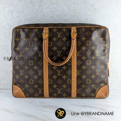 Louis Vuitton MONOGRAM PORTE DOCUMENTS VOYAGE HANDBAG - BROWN