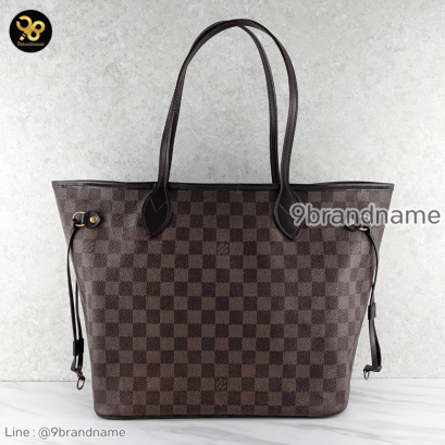 Louis Vuitton Neverfull Damier Ebene MM แบรนด์เนมมือสอง
