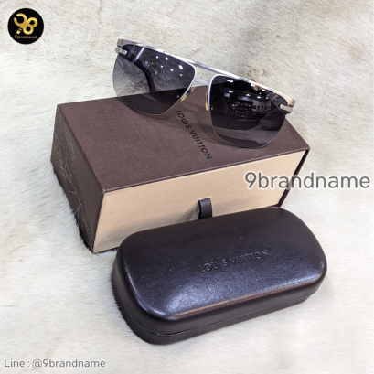 Louis Vuitton Possession Z0267U Silver Black Metal Pilot Sunglasses Damier