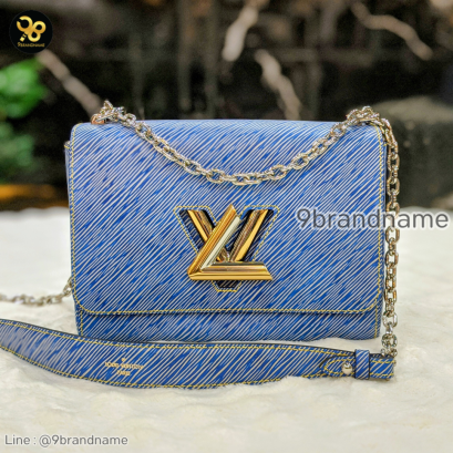 Louis Vuitton Twist MM Shoulder Bag Epi Blue แบรนด์เนมมือสอง