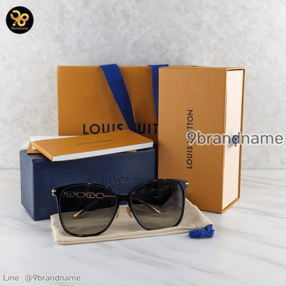 Louis Vuitton Z1911U My LV Chain Two Classique Square Sunglasses แบรนด์เนมมือสองของแท้