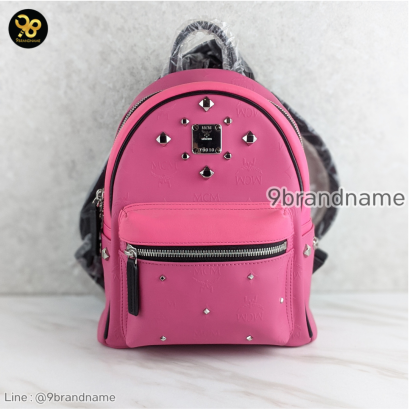 MCM Back Pack PVC Hot Pink แบรนด์เนมมือสอง