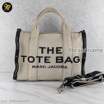 Marc Jacob Tote The Medium Arena Logo Blackwarmsand แบรนด์เนมของแท้มือสอง