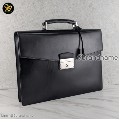 Prada Briefcase Handbag Leather