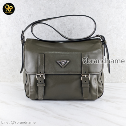 Prada Militare Soft Calf Leather Pattina Shoulder Bag