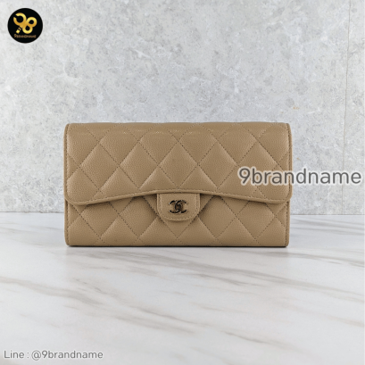 Chanel Wallet Sarah Classic Long Beige