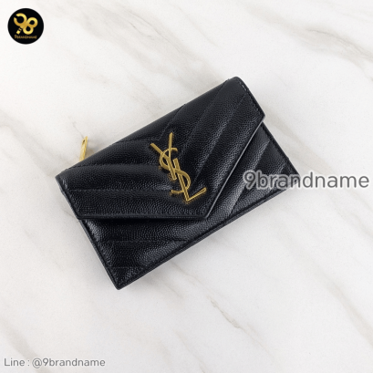 YSL	Matelasse Zippper Card Holder