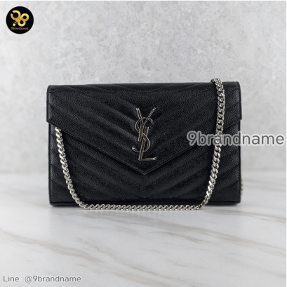 YSL Woc 9 Caviar Black SHW แบรนด์เนมมือสอง
