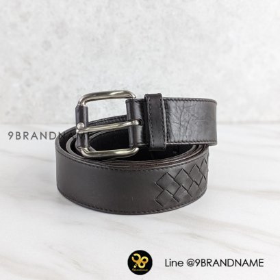 Bottega  Belt 3.5 Calf น้ำตาลช็อค