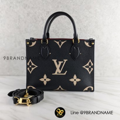 Louis Vuitton  Onthego PM M45659 Monogram Empreinte leather (ฝังไมโครชิพ) เกือบ1นางฟ้า