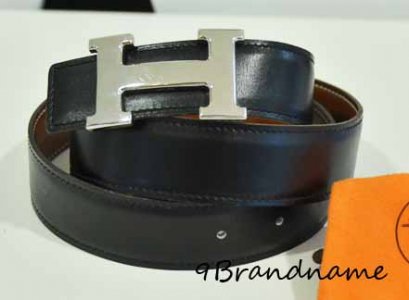 Hermes Belt size 80 สีน้ำตาล-ดำ ใส่ได้สองด้านคะ หัวตัว H สีเงิน สภาพดีค่า