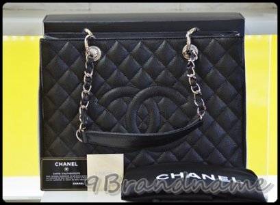 Chanel GST Grand Shopping Tote Black Caviar SHW กระเป๋าทรง Shopping สีดำอะไหล่เงิน ยอดนิยมเพระาใช้ง่ายไม่ต้องระวัง แถมสวยด้วยค่า