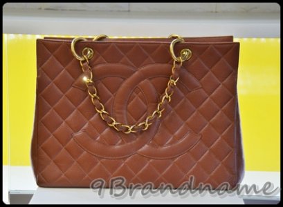 Chanel Tote Caviar กระเป๋าถือ สีน้ำตาลคาเวียร์ ใบใหญ่ มือสอง ราคาถูกมากกค่า