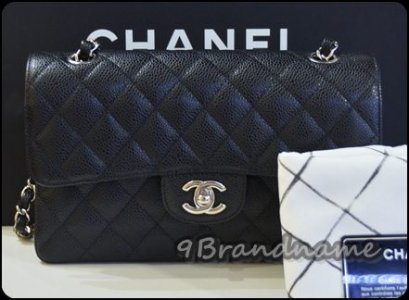 Chanel Classic Black Caviar size 9